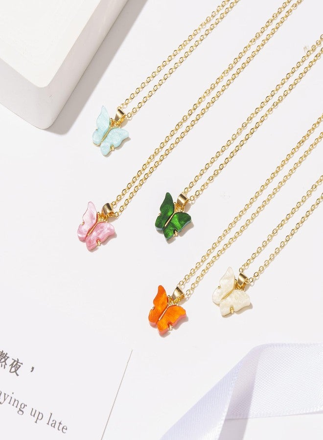 Adoshine Butterfly Necklace Bohemian Retro Chain Friendship Necklace for Women Good Luck Pendant Chain Necklace with Message Card Gift Card - Image 4